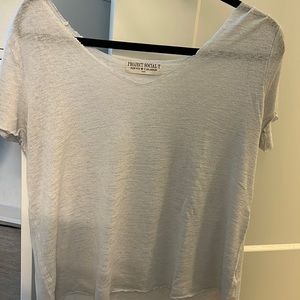 Project Social T White V Neck T Shirt